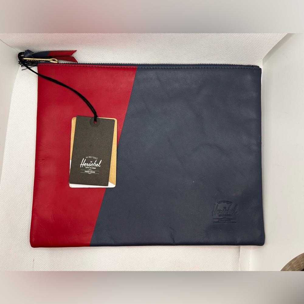 Herschel Supply Co. Blue & Red Clutch with Tags - NWT
